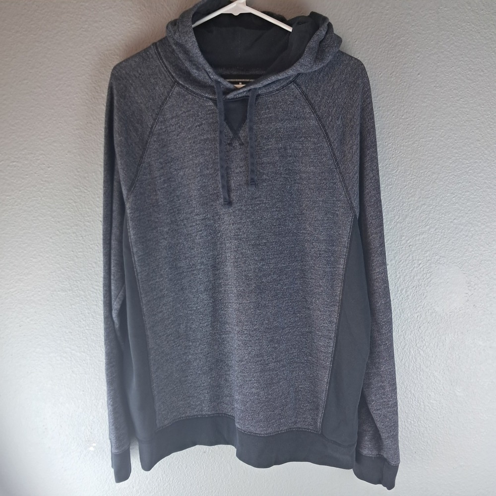 Urban Pipeline Men's Hoodie Large Heather Gray Black Trim Pullover Casual Hoodie